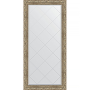Зеркало Evoform Exclusive-G 157х75 BY 4272 с гравировкой в багетной раме - Виньетка античное серебро 85 мм
