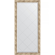 Зеркало Evoform Exclusive-G 135х73 BY 4263 с гравировкой в багетной раме - Прованс с плетением 70 мм