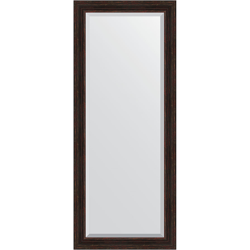 Зеркало Evoform Exclusive Floor 204х84 BY 6130 с фацетом в багетной раме - Темный прованс 99 мм зеркало с гравировкой в багетной раме evoform темный прованс 99 мм 69x158 см