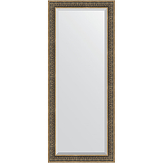 Зеркало Evoform Exclusive Floor 204х84 BY 6132 с фацетом в багетной раме - Вензель серебряный 101 мм