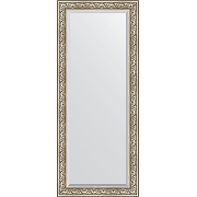 Зеркало Evoform Exclusive Floor 205х85 BY 6134 с фацетом в багетной раме - Барокко серебро 106 мм