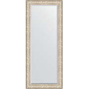 Зеркало Evoform Exclusive Floor 205х85 BY 6136 с фацетом в багетной раме - Виньетка серебро 109 мм