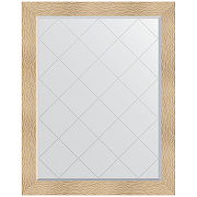 Зеркало Evoform Exclusive-G 121х96 BY 4365 с гравировкой в багетной раме - Золотые дюны 90 мм