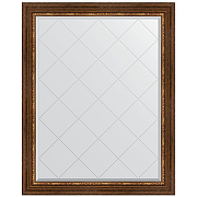 Зеркало Evoform Exclusive-G 121х96 BY 4363 с гравировкой в багетной раме - Римская бронза 88 мм