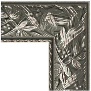 Зеркало Evoform Exclusive Floor 203х114 BY 6165 с фацетом в багетной раме - Византия серебро 99 мм-1