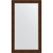 Зеркало Evoform Exclusive Floor 207х117 BY 6179 с фацетом в багетной раме - Состаренная бронза с орнаментом 120 мм
