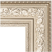 Зеркало Evoform Exclusive Floor 205х115 BY 6176 с фацетом в багетной раме - Виньетка серебро 109 мм-1