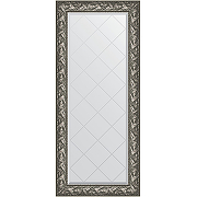 Зеркало Evoform Exclusive-G 158х69 BY 4157 с гравировкой в багетной раме - Византия серебро 99 мм