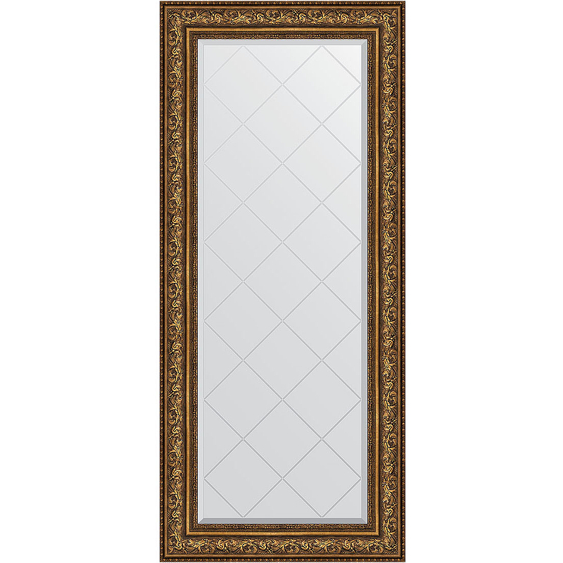 Зеркало Evoform Exclusive-G 160х70 BY 4169 с гравировкой в багетной раме - Виньетка состаренная бронза 109 мм