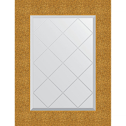 Зеркало Evoform Exclusive-G 74х56 BY 4022 с гравировкой в багетной раме - Чеканка золотая 90 мм
