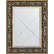 Зеркало Evoform Exclusive-G 76х59 BY 4035 с гравировкой в багетной раме - Вензель серебряный 101 мм
