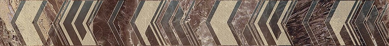 Керамический бордюр Azori Atlas Dark 588871001 7,5х63 см