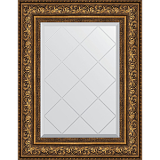 Зеркало Evoform Exclusive-G 78х60 BY 4040 с гравировкой в багетной раме - Виньетка состаренная бронза 109 мм