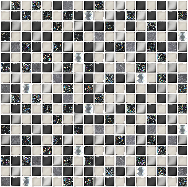 Керамическая мозаика Azori Vela Nero 707423001 30х30 см