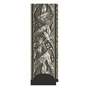 Зеркало Evoform Exclusive-G 124х99 BY 4372 с гравировкой в багетной раме - Византия серебро 99 мм-1