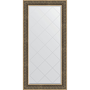 Зеркало Evoform Exclusive-G 161х79 BY 4293 с гравировкой в багетной раме - Вензель серебряный 101 мм