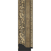 Зеркало Evoform Exclusive-G 85х85 BY 4317 с гравировкой в багетной раме - Виньетка античная латунь 85 мм-1