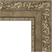 Зеркало Evoform Exclusive-G 85х85 BY 4317 с гравировкой в багетной раме - Виньетка античная латунь 85 мм-2