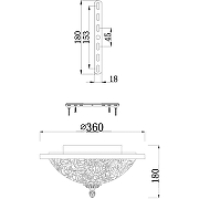Потолочный светильник Maytoni Ceiling Wall Aritos C906-CL-03-W Белый Золото-2