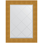 Зеркало Evoform Exclusive-G 89х66 BY 4108 с гравировкой в багетной раме - Чеканка золотая 90 мм