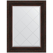 Зеркало Evoform Exclusive-G 91х69 BY 4119 с гравировкой в багетной раме - Темный прованс 99 мм