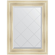 Зеркало Evoform Exclusive-G 91х69 BY 4117 с гравировкой в багетной раме - Травленое серебро 99 мм