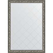 Зеркало Evoform Exclusive-G 188х134 BY 4501 с гравировкой в багетной раме - Византия серебро 99 мм