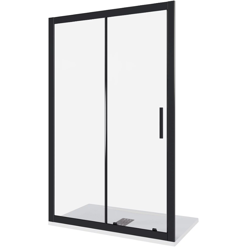 Душевая дверь Good Door Cofe WTW-130-C-B 130 КФ00012 профиль Черный стекло прозрачное душевая дверь good door cofe wtw td 170 c b стекло прозрачное профиль черный