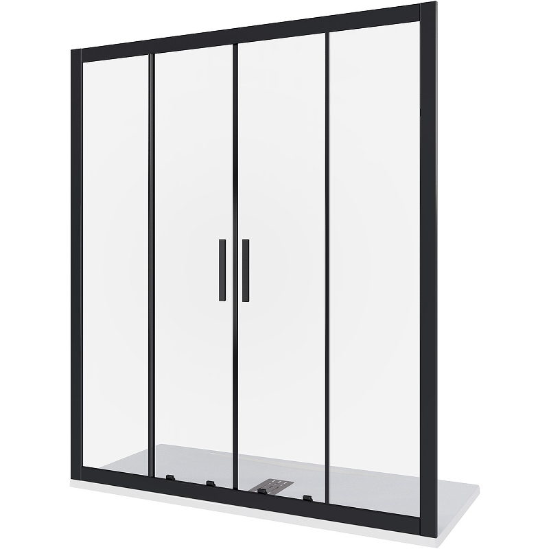 Душевая дверь Good Door Cofe WTW-TD-150-C-B 150 КФ00014 профиль Черный стекло прозрачное