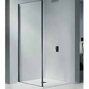 Душевая стенка Good Door Cofe SP-100-C-B 100 КФ00020 профиль Черный стекло прозрачное