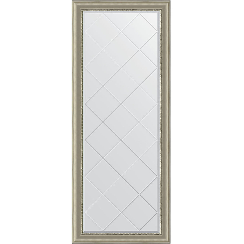 Зеркало Evoform Exclusive-G Floor 201х81 BY 6320 с гравировкой в багетной раме - Хамелеон 88 мм