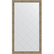 Зеркало Evoform Exclusive-G Floor 200х110 BY 6353 с гравировкой в багетной раме - Виньетка античное серебро 85 мм