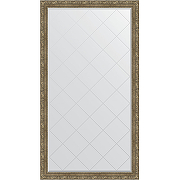 Зеркало Evoform Exclusive-G Floor 200х110 BY 6355 с гравировкой в багетной раме - Виньетка античная латунь 85 мм
