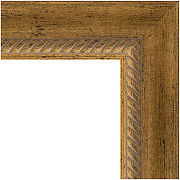 Зеркало Evoform Exclusive-G Floor 198х108 BY 6343 с гравировкой в багетной раме - Состаренная бронза с плетением 70 мм-1