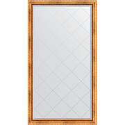 Зеркало Evoform Exclusive-G Floor 201х111 BY 6357 с гравировкой в багетной раме - Римское золото 88 мм