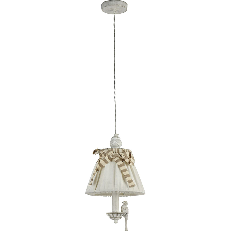 Подвесной светильник Maytoni Elegant Bird ARM013-PL-01-W Льняной Белый антик