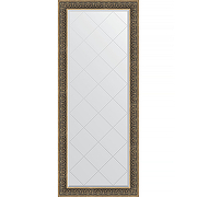 Зеркало Evoform Exclusive-G Floor 204х84 BY 6332 с гравировкой в багетной раме - Вензель серебряный 101 мм