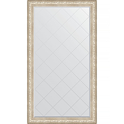 Зеркало Evoform Exclusive-G Floor 205х115 BY 6376 с гравировкой в багетной раме - Виньетка серебро 109 мм