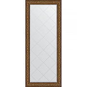 Зеркало Evoform Exclusive-G Floor 205х85 BY 6337 с гравировкой в багетной раме - Виньетка состаренная бронза 109 мм