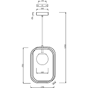 Подвесной светильник Maytoni Modern Avola MOD431-PL-01-WG Белый Золото-9