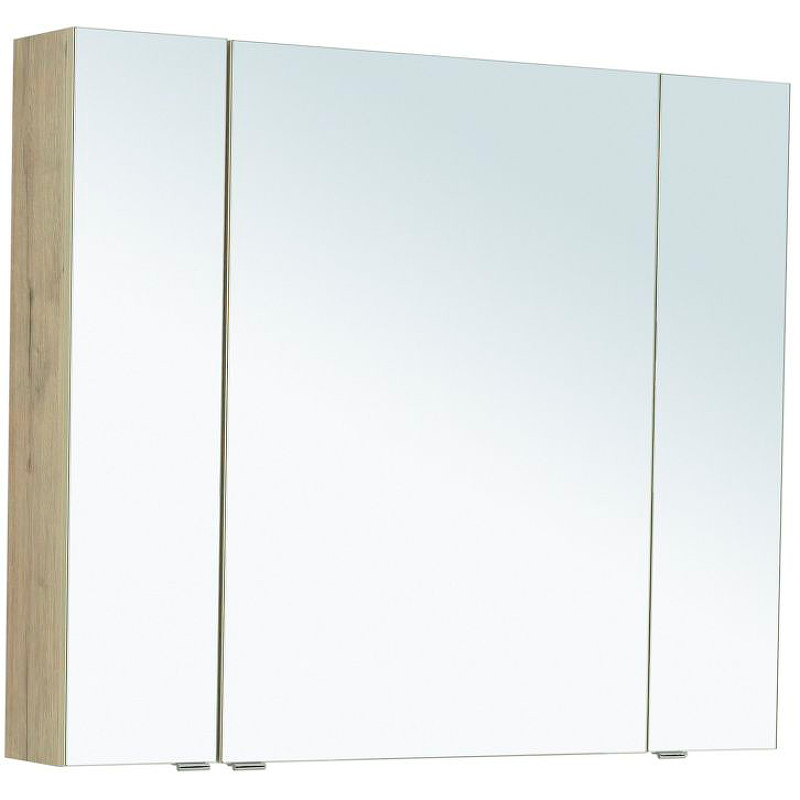 Зеркальный шкаф Aquanet Алвита New 90 303898 Дуб веллингтон белый комплект мебели для ванной aquanet алвита new 100 274115 дуб веллингтон белый