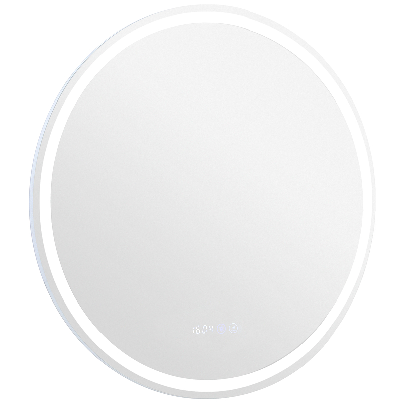 Зеркало Aquanet Оптима 70 304175 с подсветкой с сенсорным выключателем, часами и подогревом зеркало aquanet оптима 90 288966 с подсветкой белое матовое с сенсорным выключателем