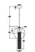 Подвесной светильник Maytoni Pendant Flusso P095PL-01BZ Прозрачный Бронза-3