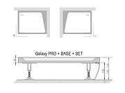 Панель для душевого поддона Ravak Galaxy Pro/Gigant Pro 120х90 Set R XA83GP71010 Белая-2