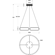 Подвесной светильник Maytoni Modern Chain MOD017PL-L50N Никель-3