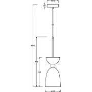 Подвесной светильник Maytoni Modern Cloches MOD113PL-01W Белый Серый-2