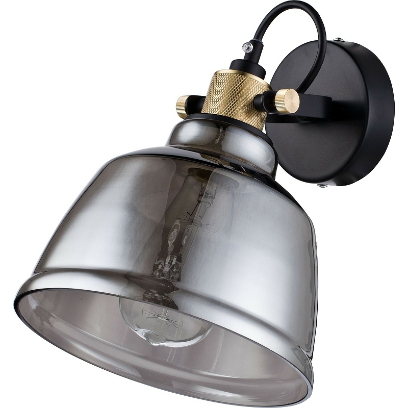 подвесной светильник maytoni t163 11 c Настенный светильник Maytoni Pendant Irving T163-01-C Дымчатый Черный