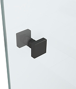 Шторка на ванну D&K Matrix 90 DG1109025 профиль Черный матовый стекло прозрачное-4