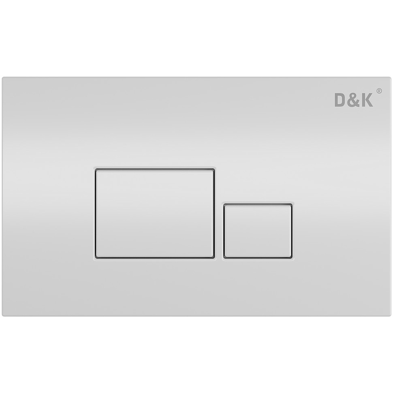 Клавиша смыва D&K Quadro DB1519016 Белая - фото 1