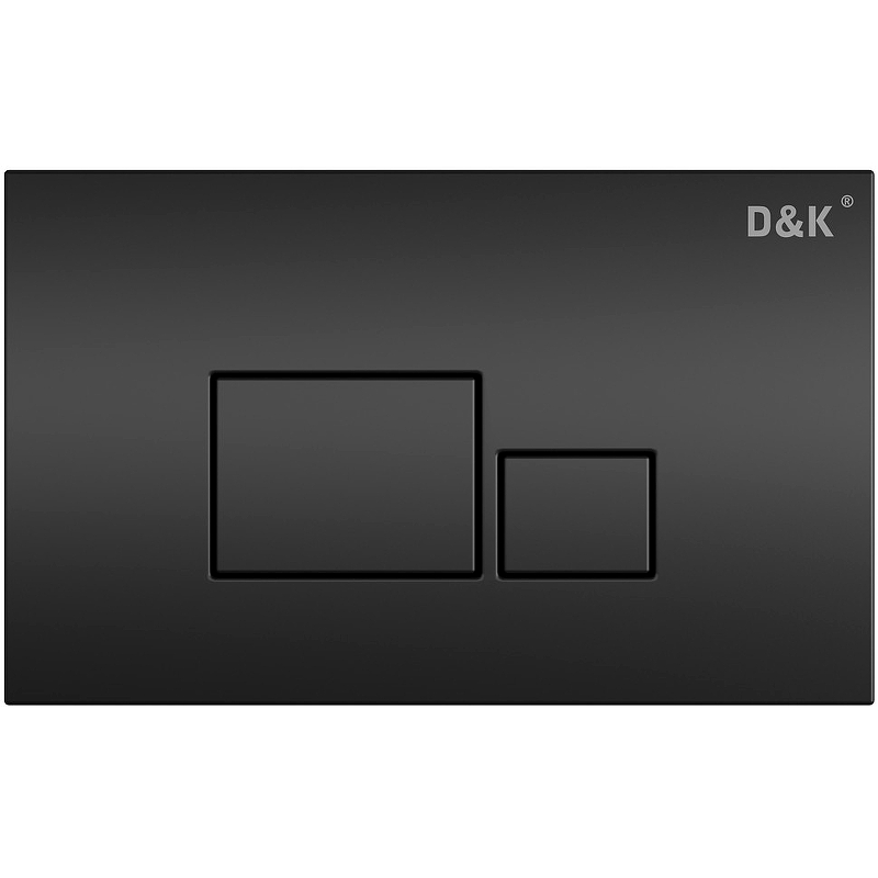 Клавиша смыва D&K Quadro DB1519025 Черная